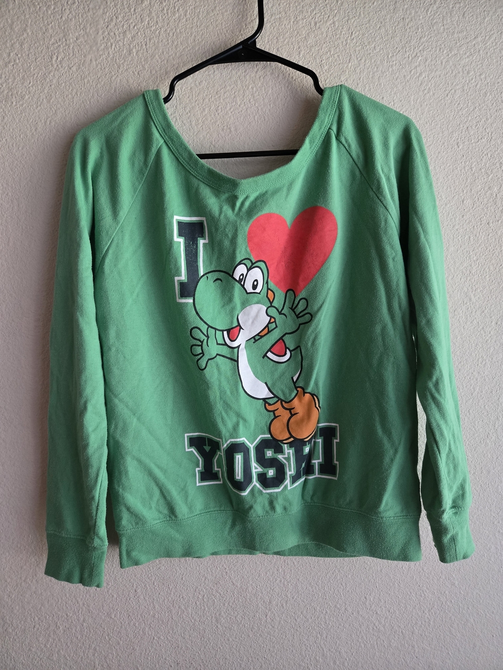 Nintendo Green "I ♥ Yoshi" Pullover Sweatshirt